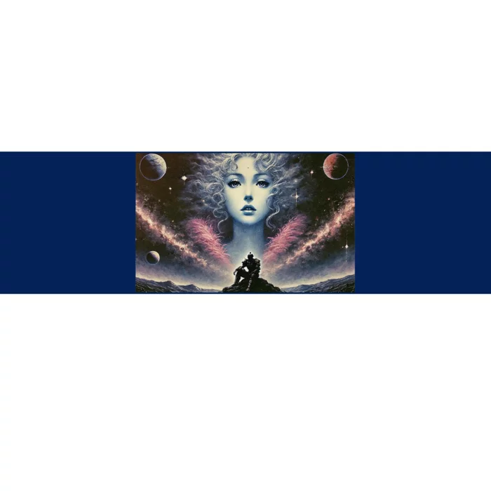 Knight And Cosmic Goddess Bumper Sticker