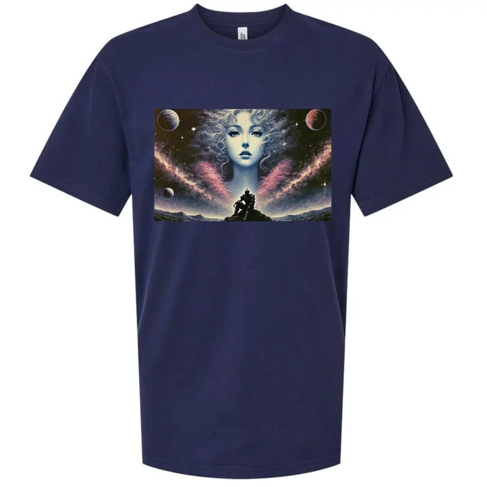 Knight And Cosmic Goddess Sueded Cloud Jersey T-Shirt