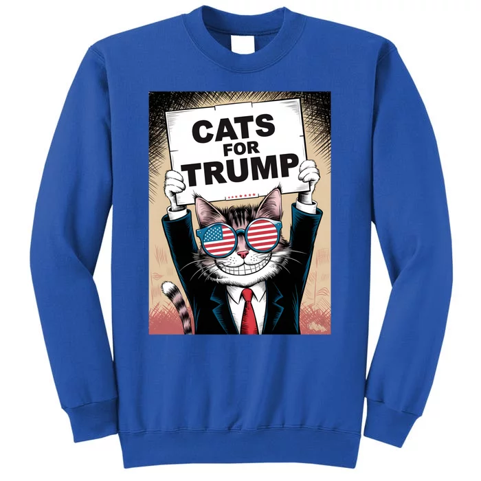 Kittens And Ducks For Trump Vance 2024 Cats For Trump 2024 Gift Tall Sweatshirt