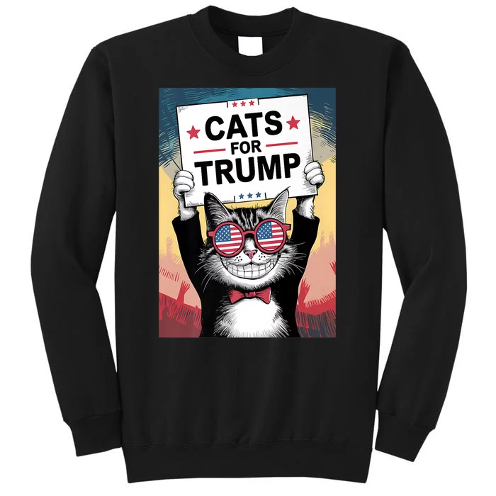 Kittens And Ducks For Trump 2024 Cats For Trump Vance 2024 Gifft Sweatshirt