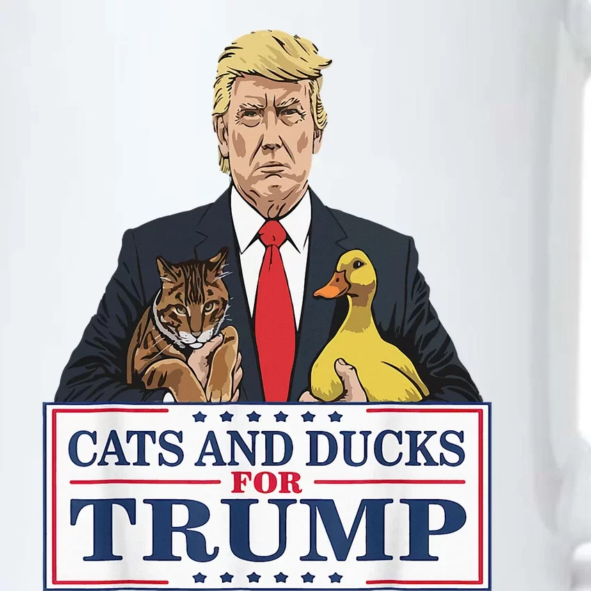 Kittens And Ducks For Trump Black Color Changing Mug