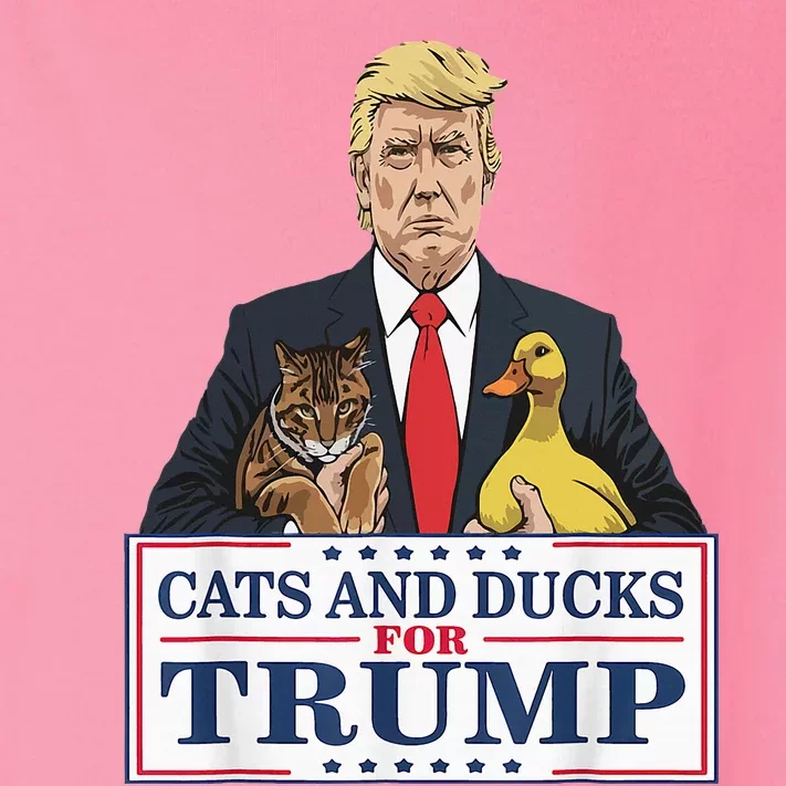 Kittens And Ducks For Trump Toddler Long Sleeve Shirt