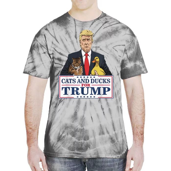 Kittens And Ducks For Trump Tie-Dye T-Shirt