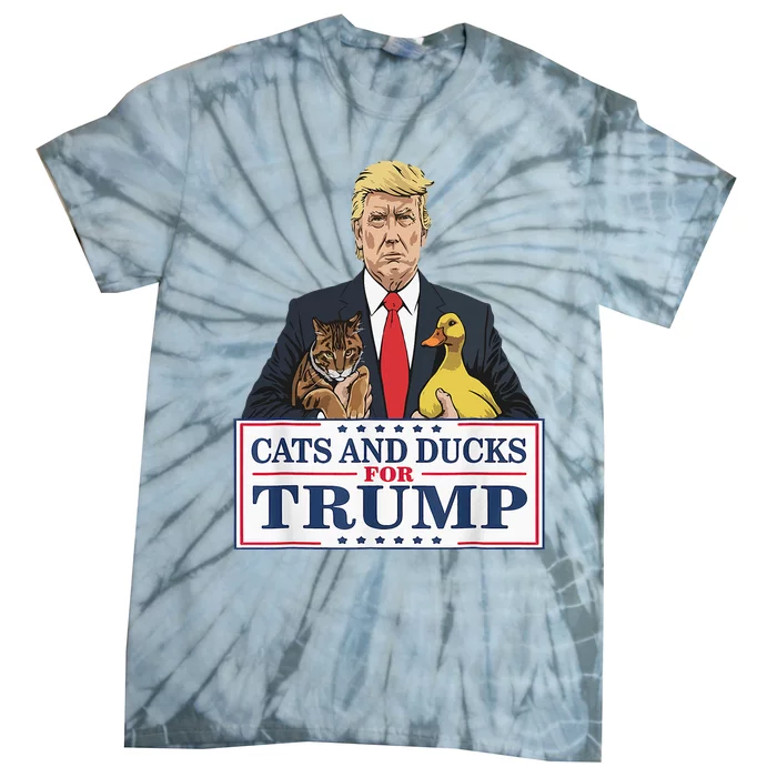 Kittens And Ducks For Trump Tie-Dye T-Shirt