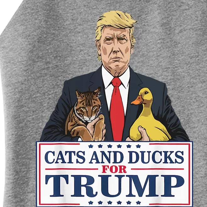 Kittens And Ducks For Trump Women’s Perfect Tri Rocker Tank