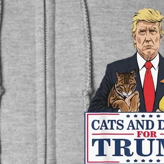 Kittens And Ducks For Trump Full Zip Hoodie