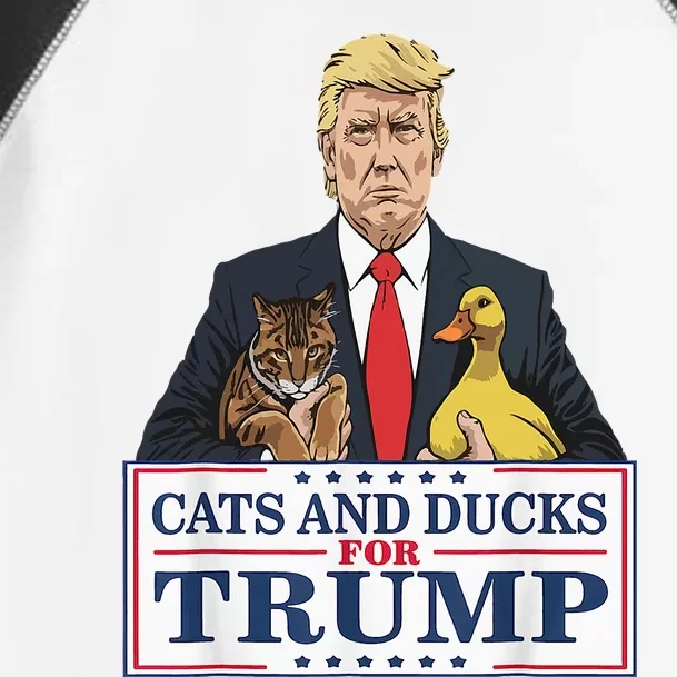 Kittens And Ducks For Trump Toddler Fine Jersey T-Shirt