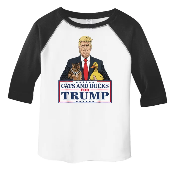 Kittens And Ducks For Trump Toddler Fine Jersey T-Shirt