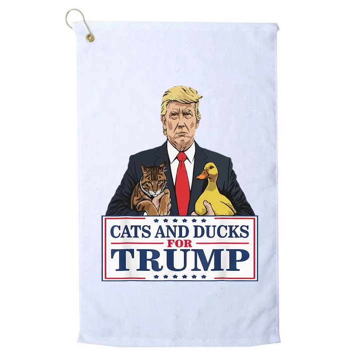 Kittens And Ducks For Trump Platinum Collection Golf Towel