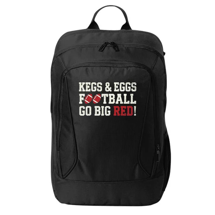 Kegs And Eggs Football Go Big Red City Backpack