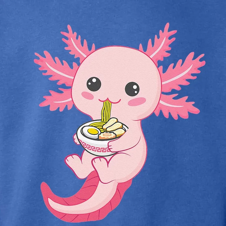 Kawaii Axolotl Eating Ramen Noodles Anime Toddler Hoodie