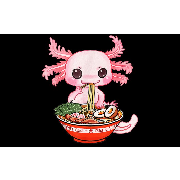 Kawaii Axolotl Eating Ramen Noodles Anime Gift Teens Bumper Sticker