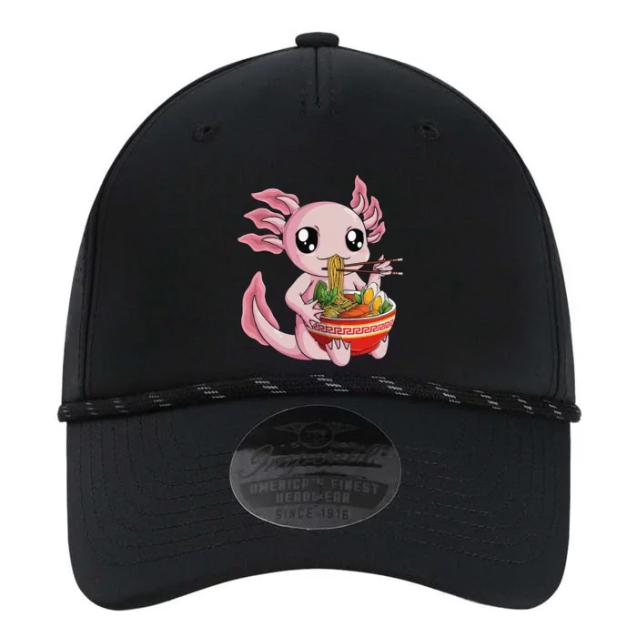 Kawaii Axolotl Eating Ra Noodles Anime Performance The Dyno Cap