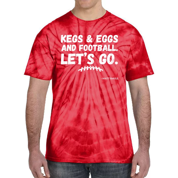 Kegs And Eggs And Football Cool Tie-Dye T-Shirt