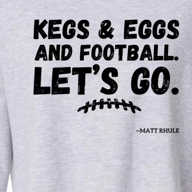 Kegs And Eggs And Football Cool Cropped Pullover Crew