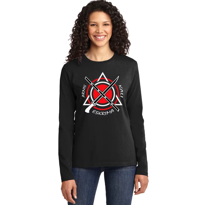 Kali Arnis Escrima Philippine Martial Arts Fma Ladies Long Sleeve Shirt