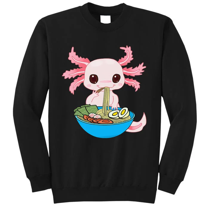 Kawaii Axolotl Eating Ra Noodles Anime Sweatshirt