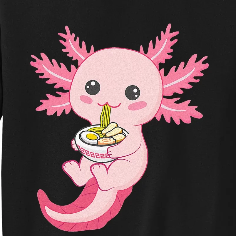 Kawaii Axolotl Eating Ra Noodles Manga Lover Anime Sweatshirt