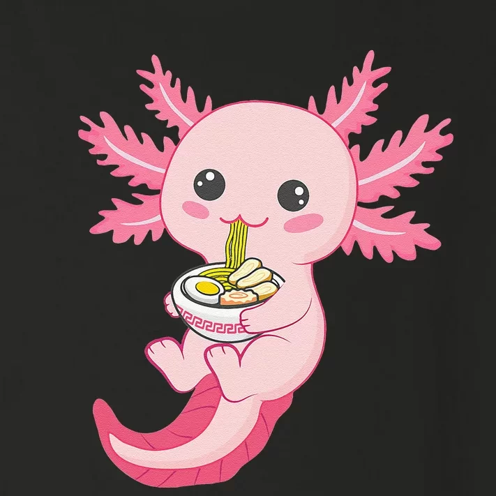 Kawaii Axolotl Eating Ra Noodles Manga Lover Anime Toddler Long Sleeve Shirt