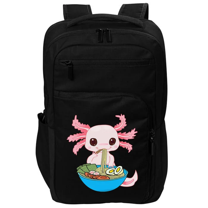 Kawaii Axolotl Eating Ra Noodles Anime Impact Tech Backpack