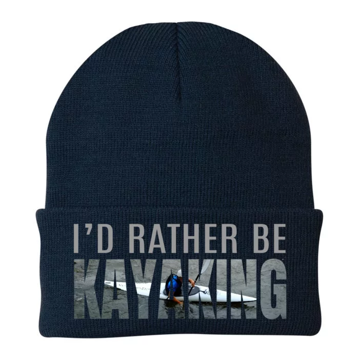 Kayak Accessories Equipt Cool Gift ID Rather Be Kayaking Knit Cap Winter Beanie