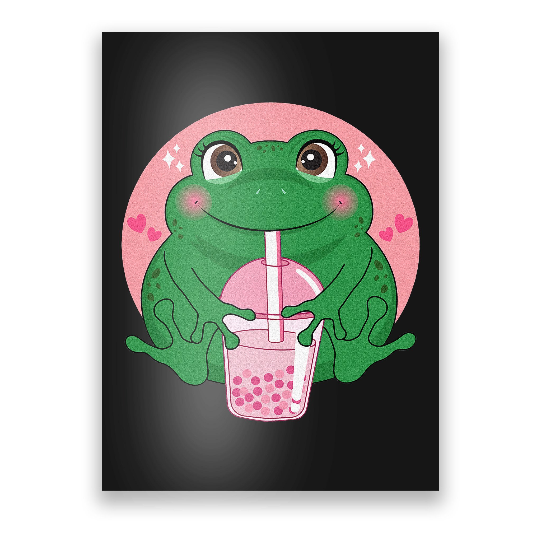 Kawaii Frog Anime Bubble Tea - Kawaii Frog - Sticker | TeePublic