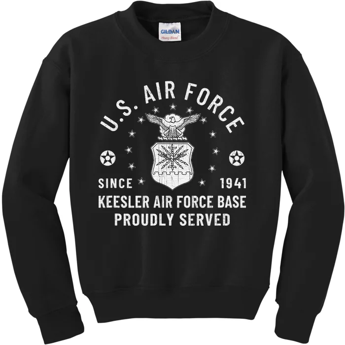 Keesler Air Force Base USAF Keesler AFB Mississippi Kids Sweatshirt