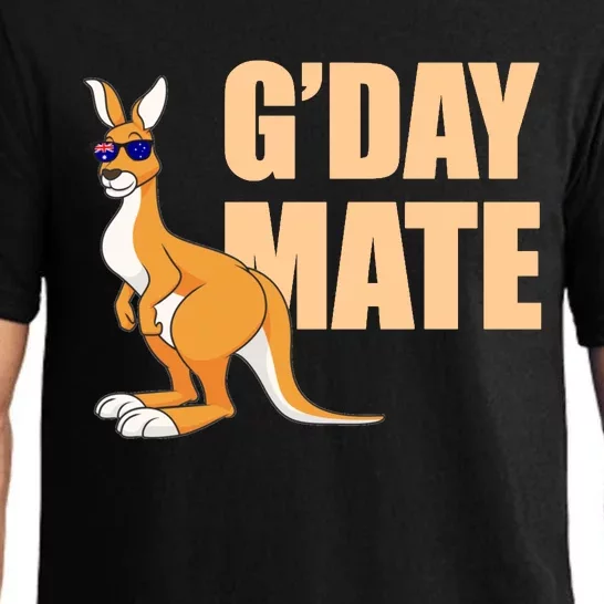 Kangaroo Australia G'Day Mate Australian Symbol Pajama Set