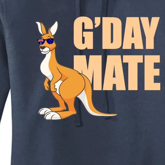 Kangaroo Australia G'Day Mate Australian Symbol Women's Pullover Hoodie