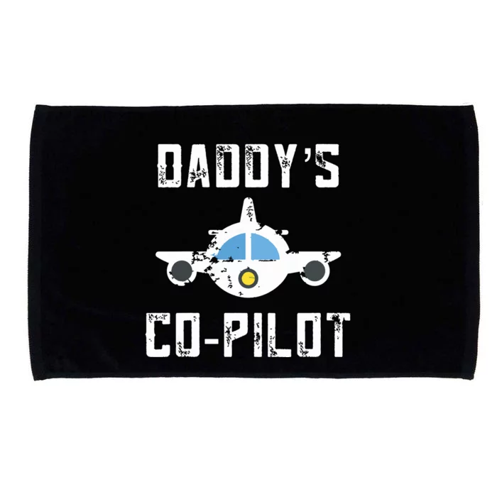 Kids Airplane Gifts For Kids Future Pilot Training Daddys CoPilot Microfiber Hand Towel