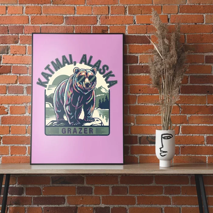 Katmai Alaska Grazer Poster