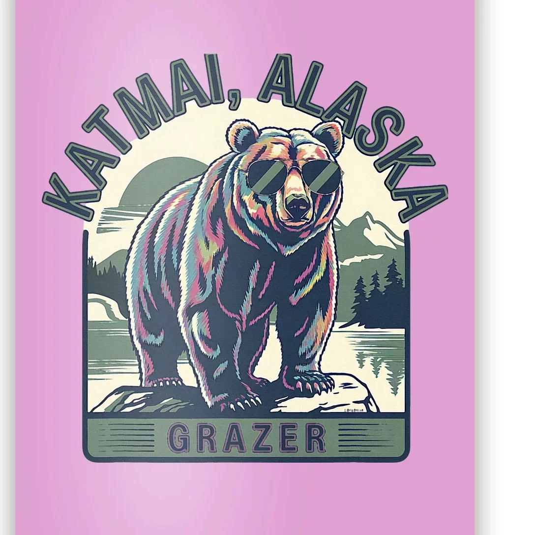 Katmai Alaska Grazer Poster