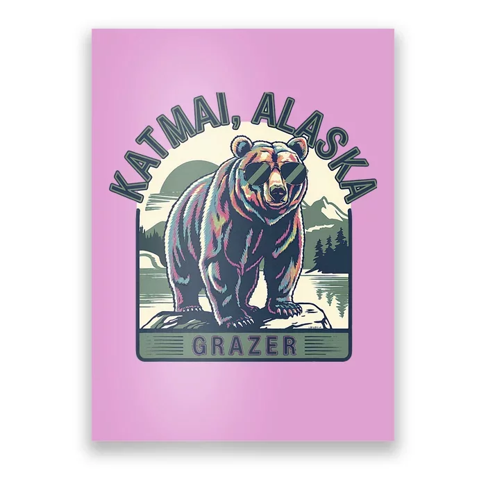 Katmai Alaska Grazer Poster