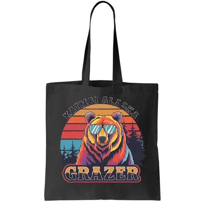 Katmai Alaska Grazer Vintage Fat Bear Week 2024 Tote Bag