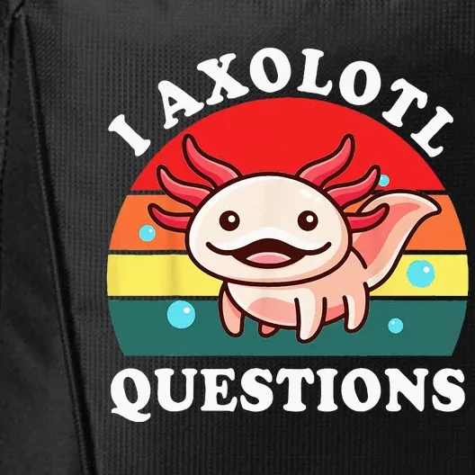 Kids Axolotl I Axolotl Questions Retro Cute Anime City Backpack