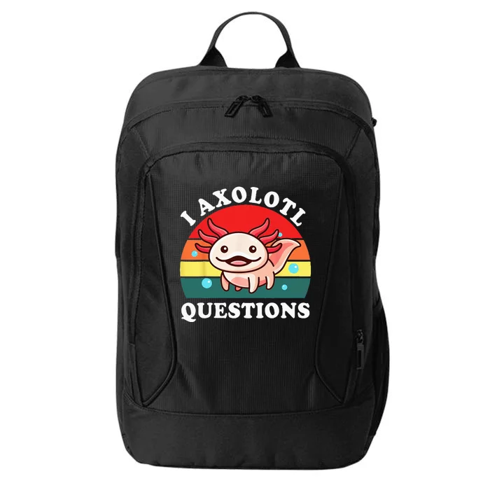 Kids Axolotl I Axolotl Questions Retro Cute Anime City Backpack