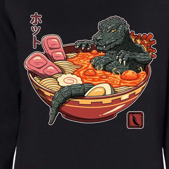 Kaiju Lava Ramen Womens California Wash Sweatshirt