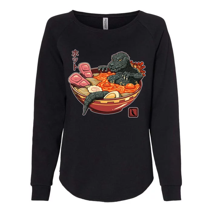 Kaiju Lava Ramen Womens California Wash Sweatshirt