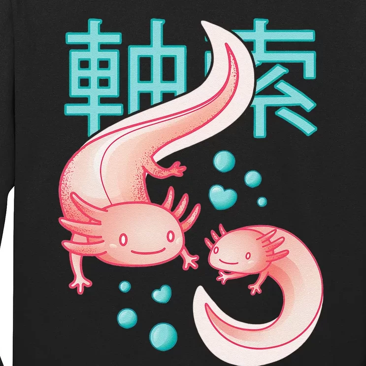 Kawaii Axolotls Japanese Aesthetic Harajuku Anime Axolotl Long Sleeve Shirt