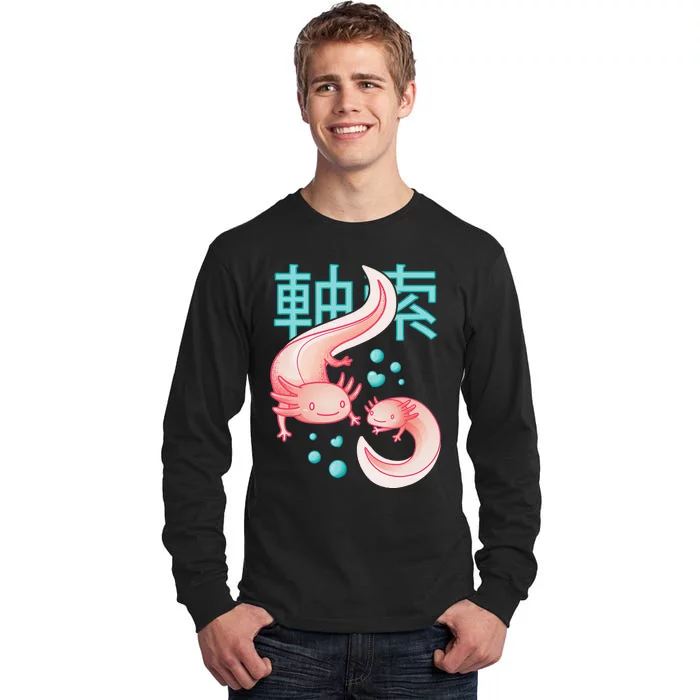 Kawaii Axolotls Japanese Aesthetic Harajuku Anime Axolotl Tall Long Sleeve T-Shirt