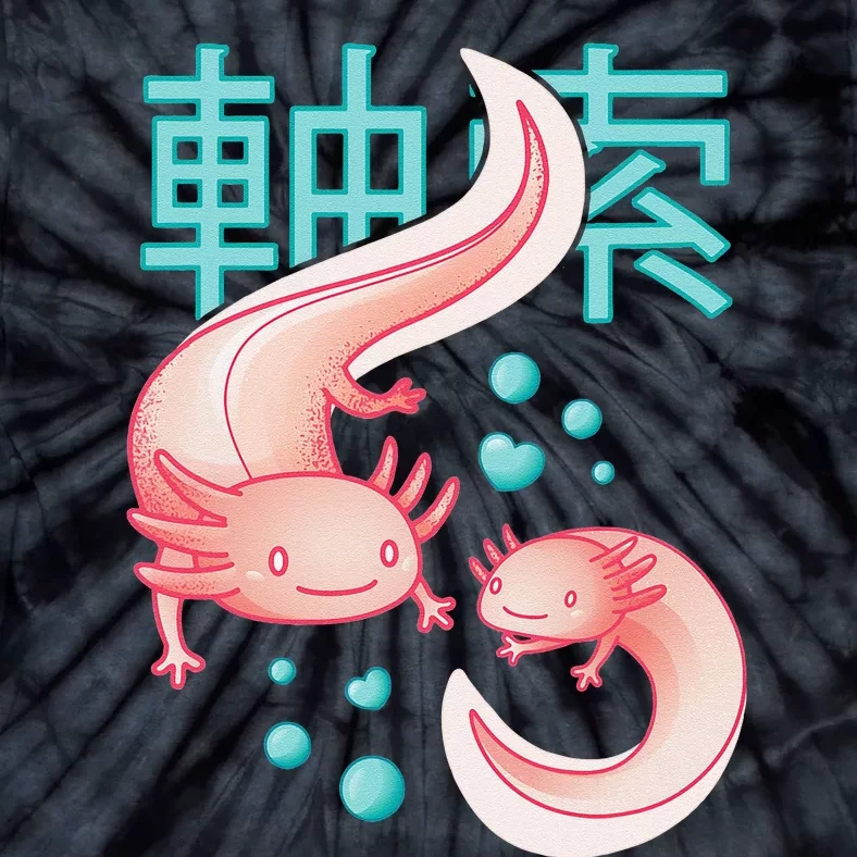 Kawaii Axolotls Japanese Aesthetic Harajuku Anime Axolotl Tie-Dye T-Shirt