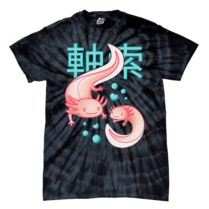 Kawaii Axolotls Japanese Aesthetic Harajuku Anime Axolotl Tie-Dye T-Shirt