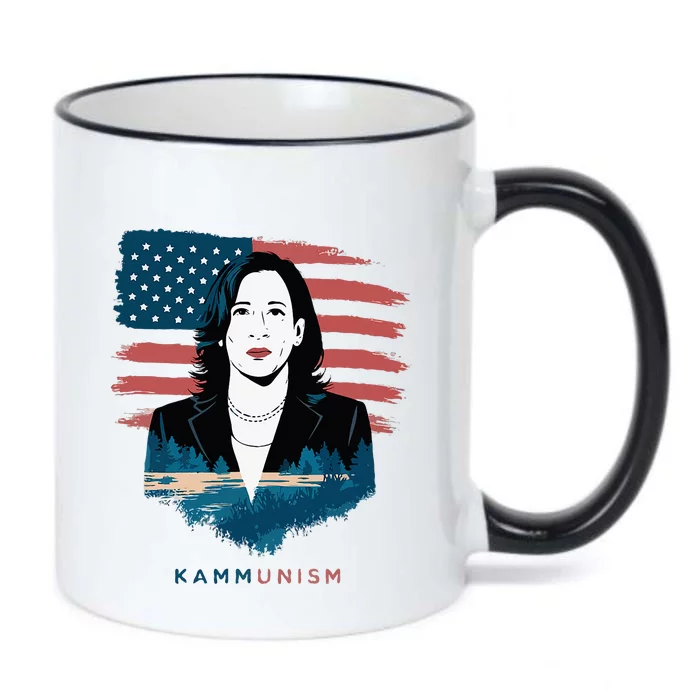 Kammunist Anti Kamala Harris Election Black Color Changing Mug