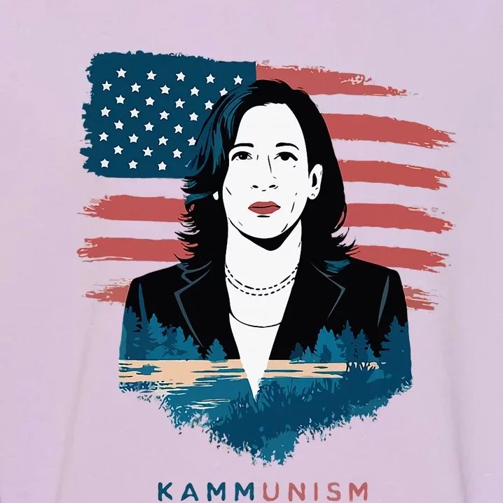 Kammunist Anti Kamala Harris Election Garment-Dyed Sweatshirt