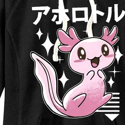 Kawaii Axolotl Women's Fleece Hoodie