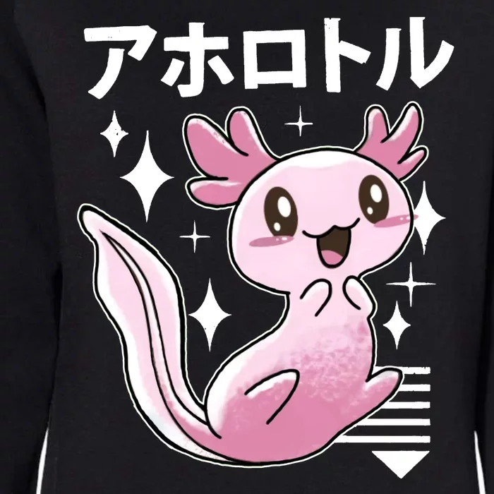 Kawaii Axolotl Womens California Wash Sweatshirt