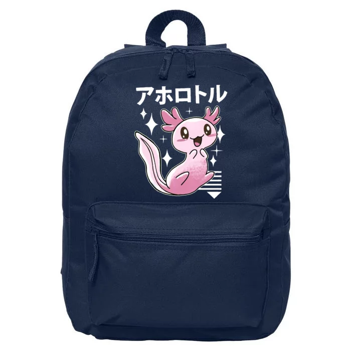 Kawaii Axolotl 16 in Basic Backpack