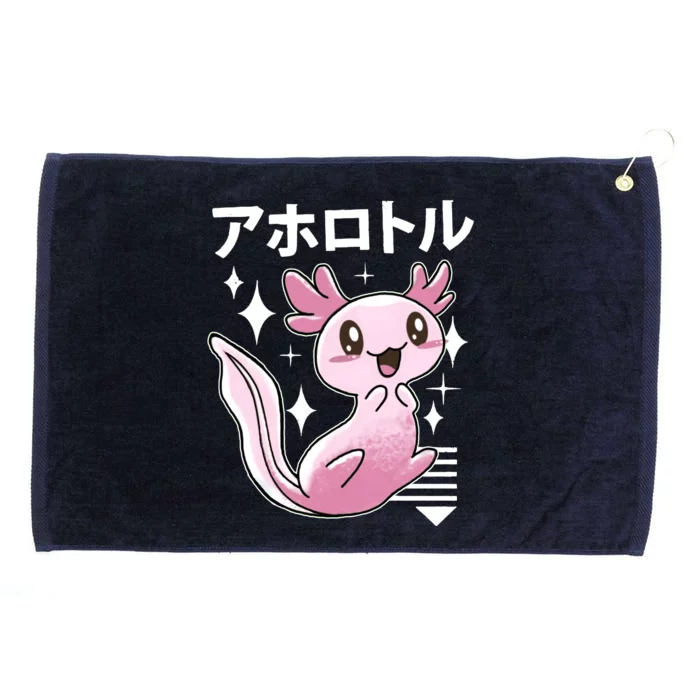 Kawaii Axolotl Grommeted Golf Towel