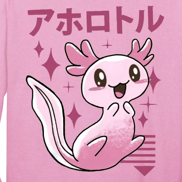 Kawaii Axolotl Long Sleeve Shirt