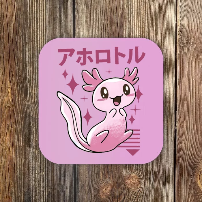 Kawaii Axolotl Coaster TeeShirtPalace